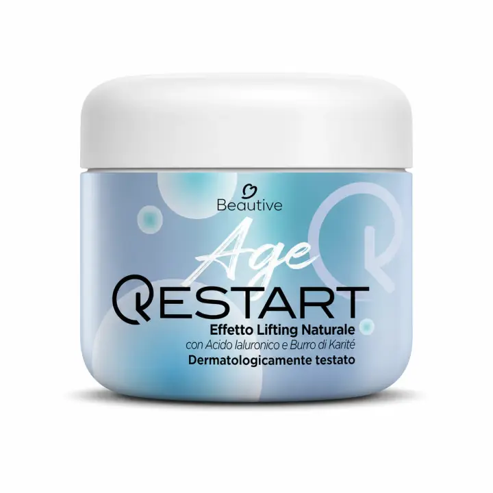 Age Restart su sfondo bianco