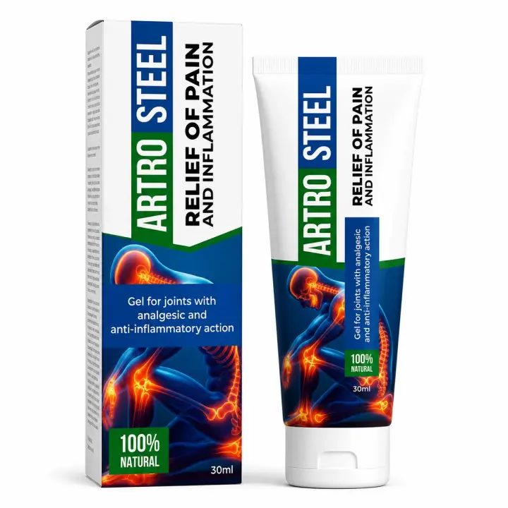 Artrosteel su sfondo bianco