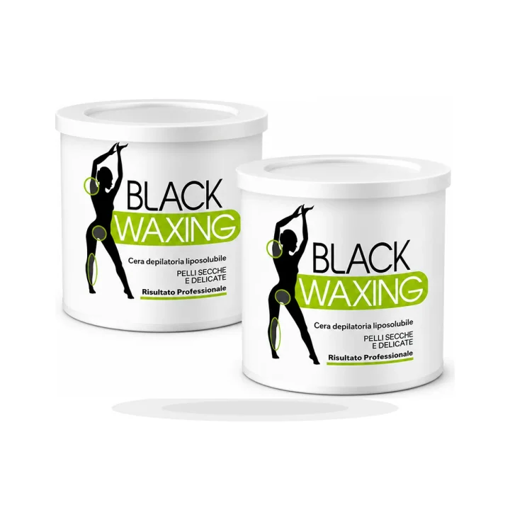Blackwaxing su sfondo bianco