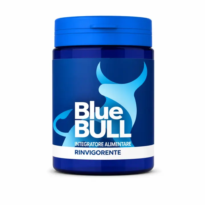 Blue Bull su sfondo bianco