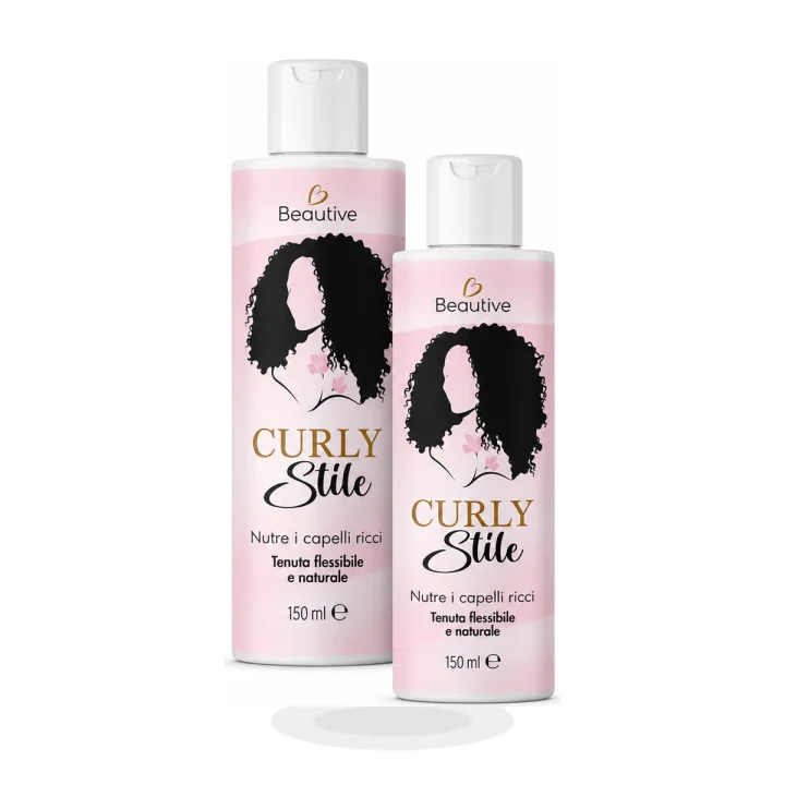 Curly Style su sfondo bianco