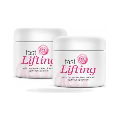 Fast Lifting su sfondo bianco