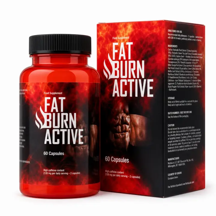 Fat Burn Active su sfondo bianco