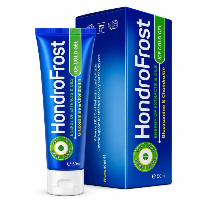 Hondrofrost su sfondo bianco