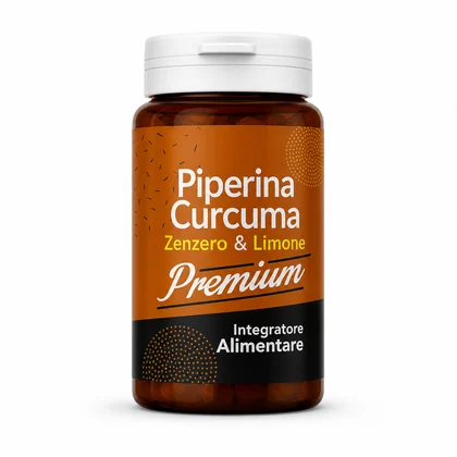 Piperina e Curcuma Zenzero e Limone Premium