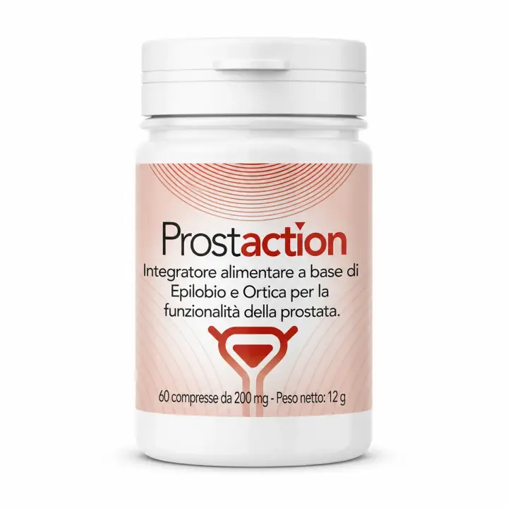 Prostaction su sfondo bianco