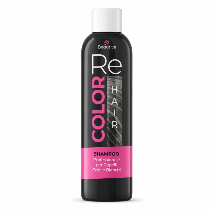 Re Color Hair Shampoo su sfondo bianco