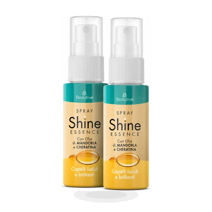 Shine Essence su sfondo bianco