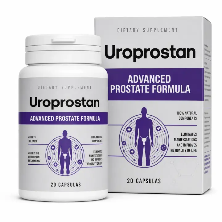 Uroprostan su sfondo bianco